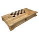 Handmade chess set 3 in 1, 60×30×9 cm, art. 191055, Brown