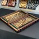 Handmade backgammon with carving under glass, 60×30×10 cm, art. 192378, Brown