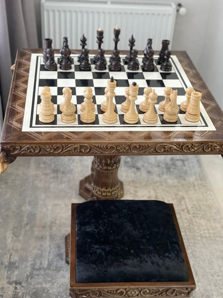 Wooden chess table, art. 197000, Brown