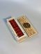 Dominoes "GrossMeister" made of acrylic stone, art. 400014, Red-gold