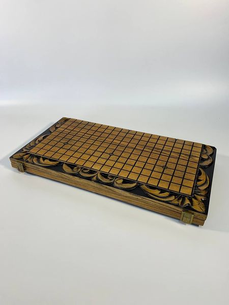 Wooden Go game, folding board, classic strategy, art. 191109, Brown