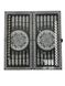 Backgammon made of black acrylic stone "Silver Lion" 60×30×5 cm, art. 190632, Black