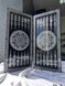 Backgammon made of black acrylic stone "Silver Lion" 60×30×5 cm, art. 190632, Black