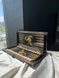 Backgammon made of black acrylic stone "Golden Scorpion" 58×28×5 cm, Black