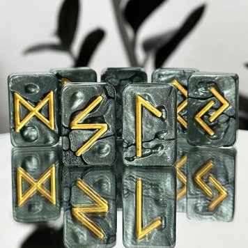 Runes made of epoxy resin, for divination, souvenir, art. 400122