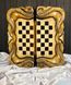 Handmade chess set 3 in 1, 60×30×9 cm, art. 191045, Brown