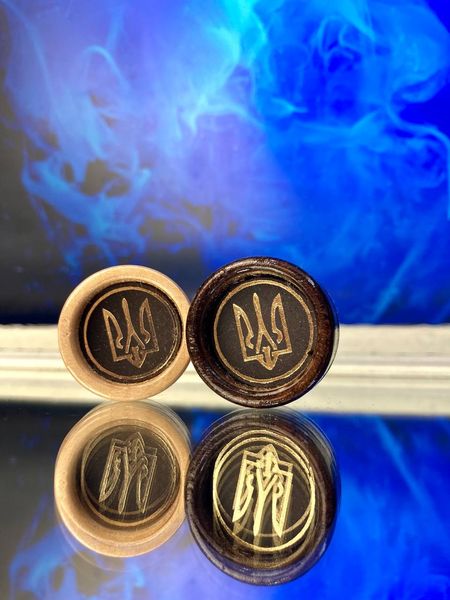 Set of wooden pieces "Arms of Ukraine gold" 25 mm, art. 832508