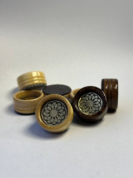 Set of wooden pieces "Kaleidoscope gold" 25 mm, 832503