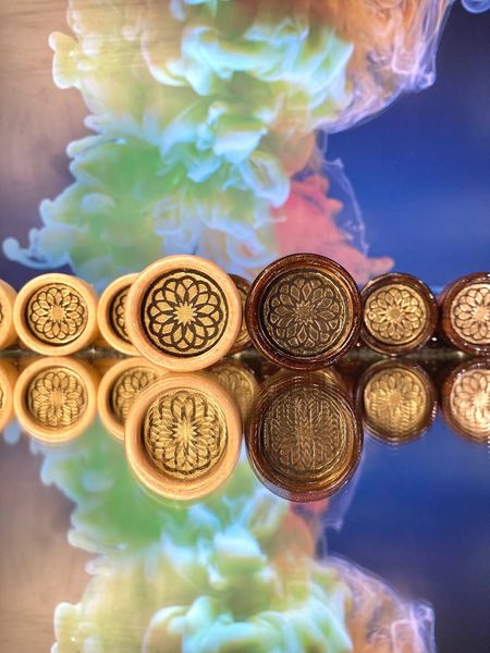 Set of wooden pieces "Kaleidoscope gold" 25 mm, 832503