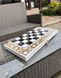 Luxury chess&backgammon set made of white acrylic stone 60×30 cm, art. 190614, White