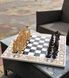 Luxury chess&backgammon set made of white acrylic stone 60×30 cm, art. 190614, White