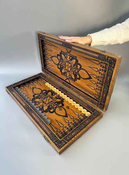 Backgammon made of wood "Gangster", 48×23×3 cm, art. 190198