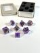 Set of dice DnD, Eye of the Dragon, 7 pcs, violet