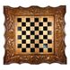 Handmade chess set 3 in 1, 60×30×9 cm, art. 191047, Brown