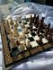 Luxury chess-checkers made of black acrylic stone 40x40 cm, Black