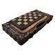 Exclusive chess set 3 in 1 made of wood 60×30×7 cm