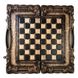 Exclusive chess set 3 in 1 made of wood 60×30×7 cm