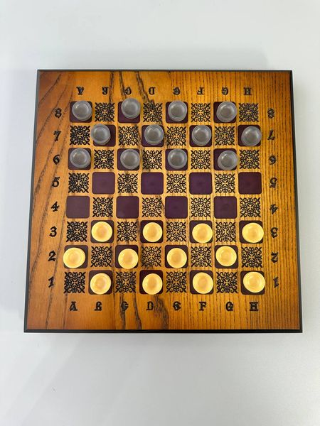 Chessboard made of wood, 33×33×4 cm, art. 191106, Brown