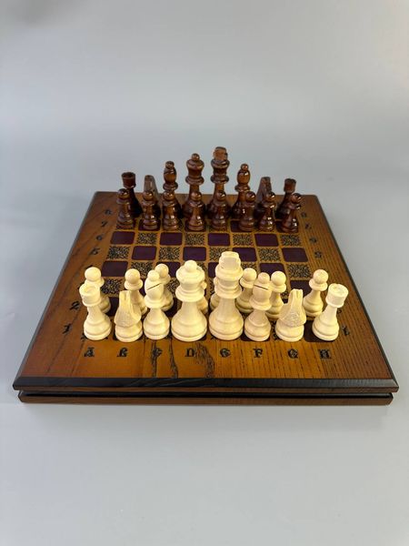 Chessboard made of wood, 33×33×4 cm, art. 191106, Brown