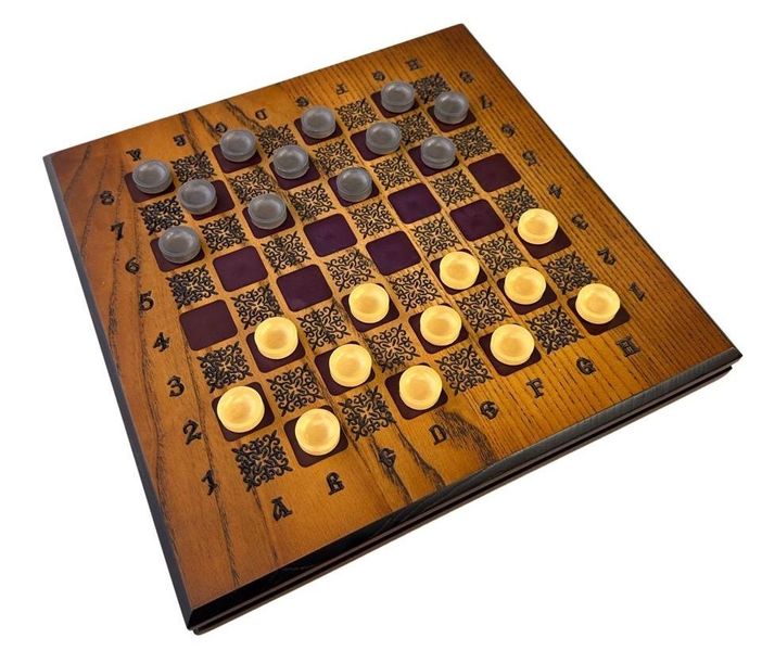 Chessboard made of wood, 33×33×4 cm, art. 191106, Brown