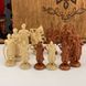 Chess pieces made of wood, "Hetman's Army", brown, art. 809325