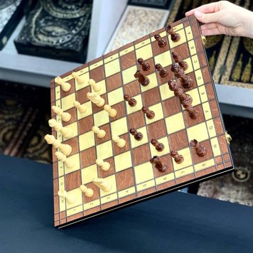 Magnetic chess, 39×20×4 см, art.198003, Brown