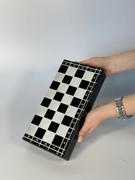 Travel chessboard, 29×15×5 cm, art. 194009, Black