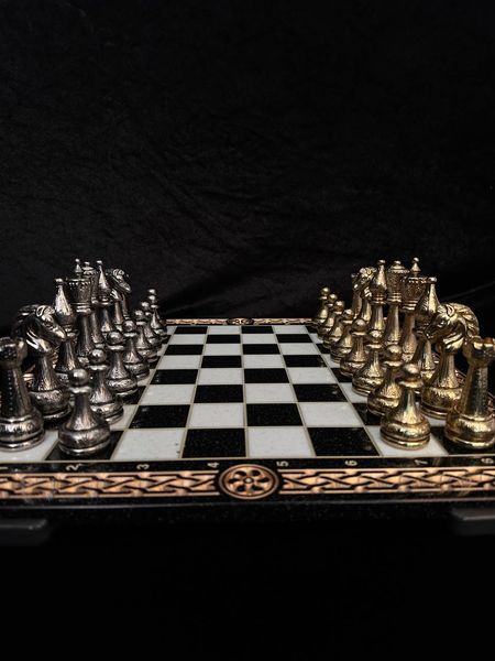 Metal chess pieces, medium, Italfama "Classic", art. 809926