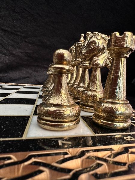 Metal chess pieces, medium, Italfama "Classic", art. 809926