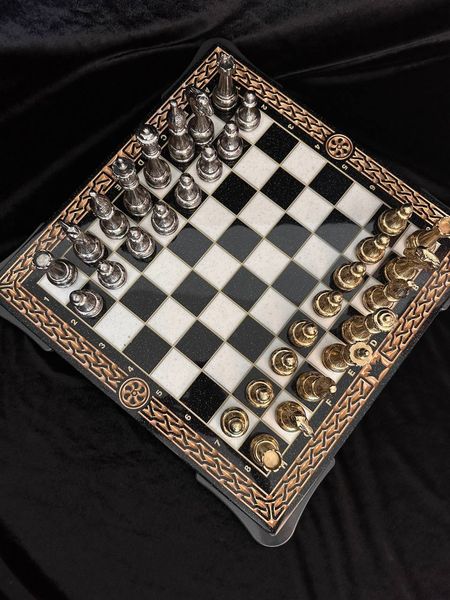 Metal chess pieces, medium, Italfama "Classic", art. 809926