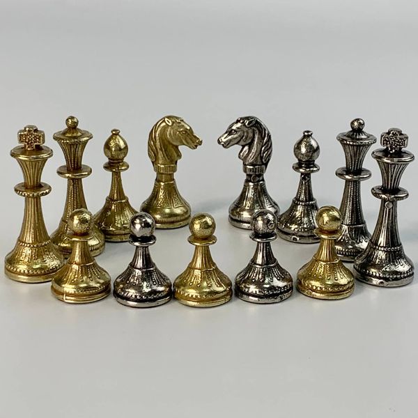 Metal chess pieces, medium, Italfama "Classic", art. 809926