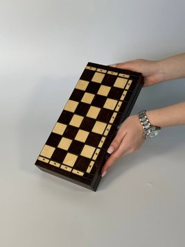 Travel chessboard, 31×16×5 см, арт. 194010, Black