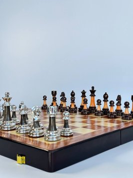 Chessboard made of wood, 45×22×7 cm, art. 198005, Brown