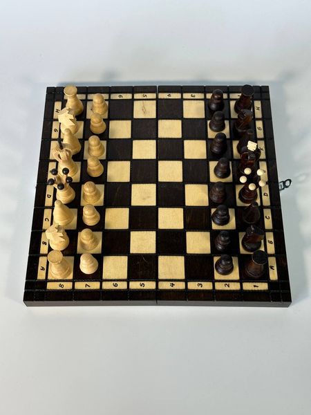 Travel chessboard, 31×16×5 см, арт. 194010, Black