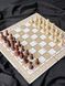 Luxury chess-checkers made of white acrylic stone 47×23 cm, White