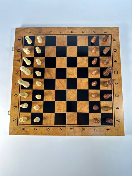 Chess&Backgammon set, 40×20×4 см, art. 194022, Brown