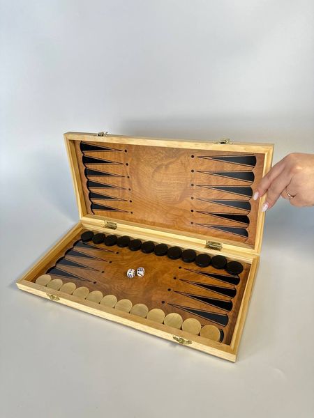 Chess&Backgammon set, 40×20×4 см, art. 194022, Brown