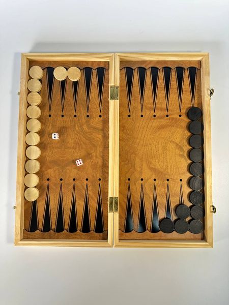 Chess&Backgammon set, 40×20×4 см, art. 194022, Brown