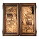 Wooden backgammon decorated with hand carving, 52×26×8 cm, art.190361