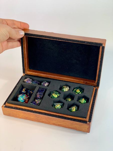 Double-sided organizer box for dice, 20×12cm, art. 808003