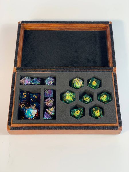 Double-sided organizer box for dice, 20×12cm, art. 808003