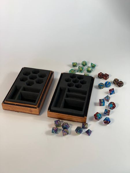 Double-sided organizer box for dice, 20×12cm, art. 808003