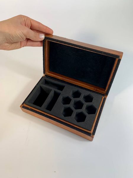 Double-sided organizer box for dice, 20×12cm, art. 808003