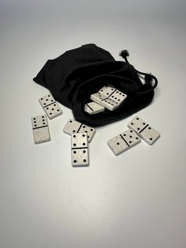 Dominoes made of acrylic stone, art. 400012, White