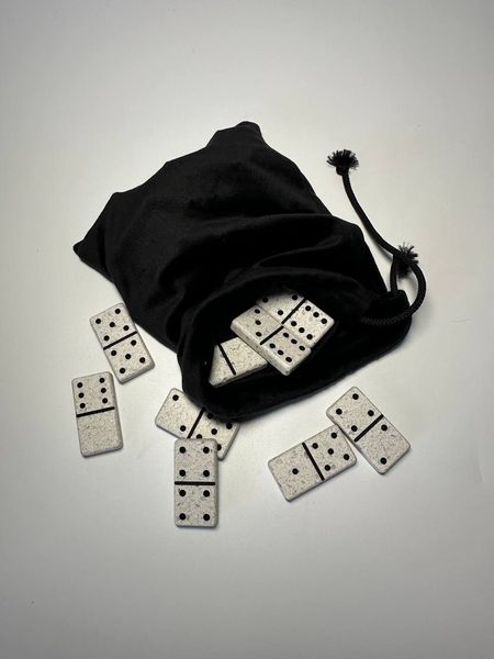 Dominoes made of acrylic stone, art. 400012, White